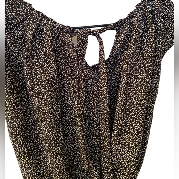 NEW LAUREN CONRAD Black & White Floral Cap Sleeve Mini Dress Plus Size Women’s - Picture 5 of 10